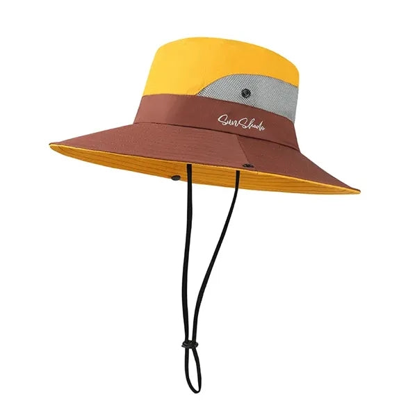Unisex Wide Brim Adjustablet Bucket Hat