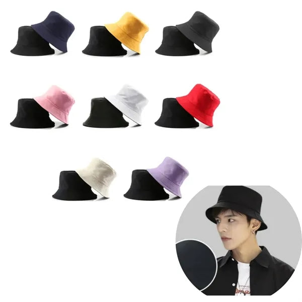 Unisex Reversible Cotton Bucket Hat