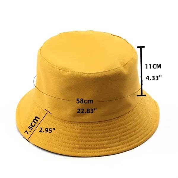 Unisex Reversible Cotton Bucket Hat