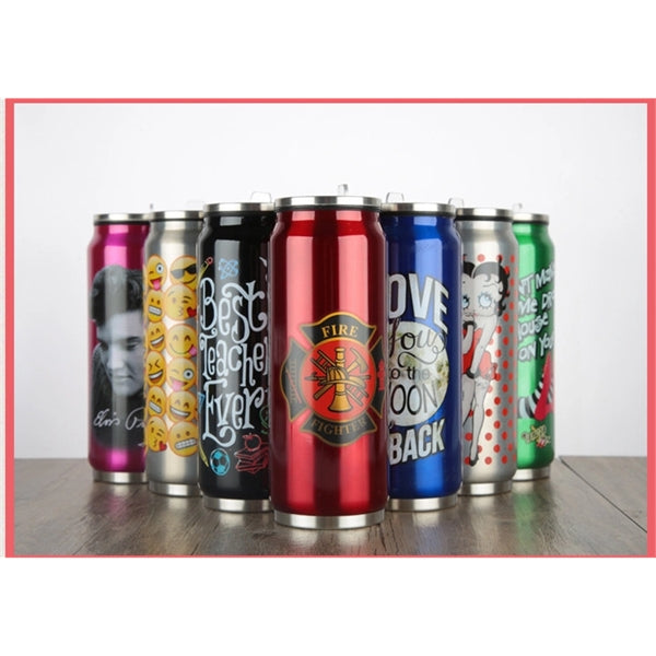 17oz Stainless Steel Flask Vacuum Insulated Beer Can