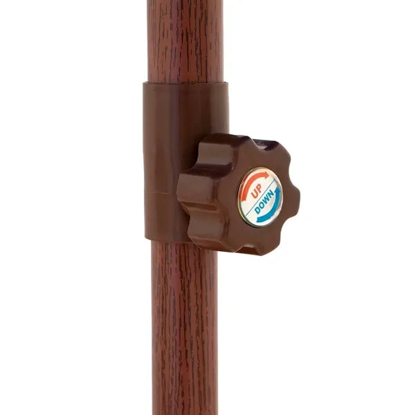 9' Wood Look Tilting Market Umbrella Kit (8 Imprints)