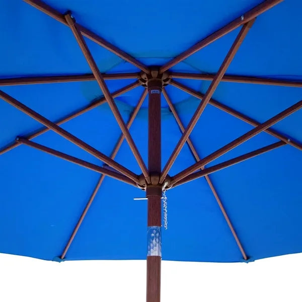 9' Wood Look Tilting Market Umbrella Kit (8 Imprints)