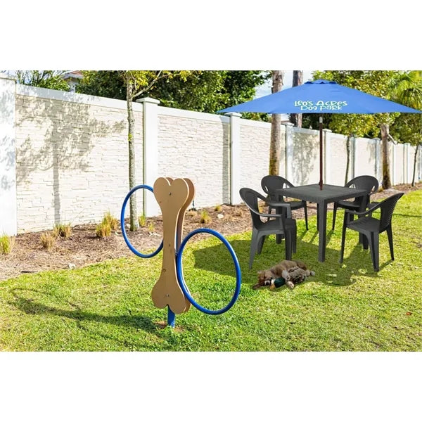 9' Wood Look Tilting Market Umbrella Kit (8 Imprints)
