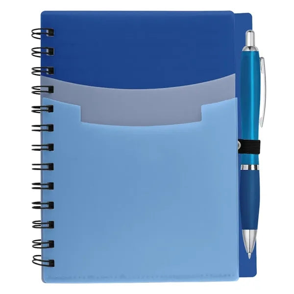 Tri-Pocket Notebook & Satin Pen