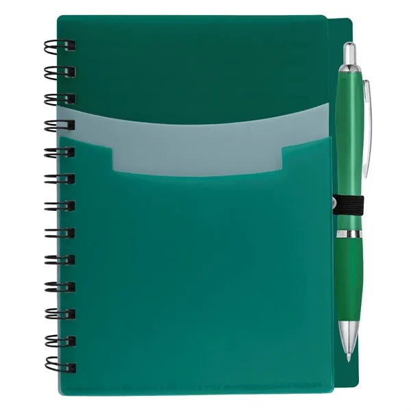 Tri-Pocket Notebook & Satin Pen