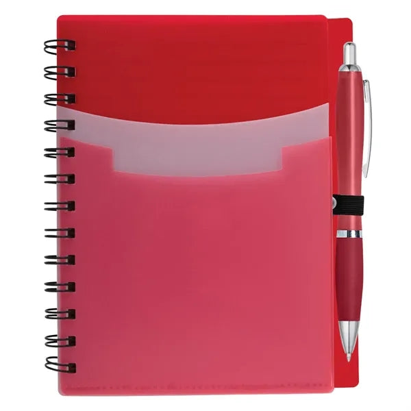 Tri-Pocket Notebook & Satin Pen