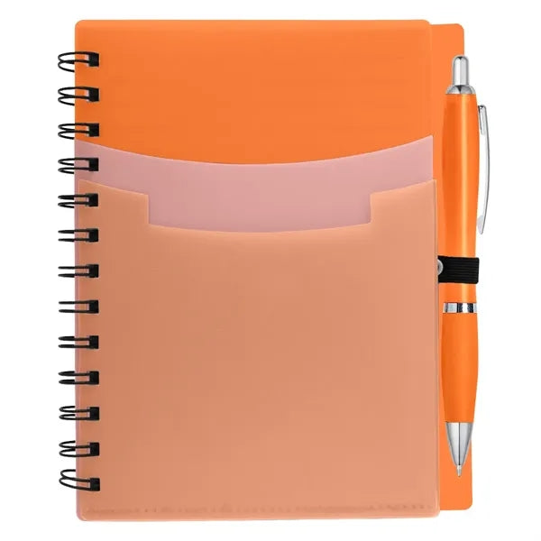 Tri-Pocket Notebook & Satin Pen
