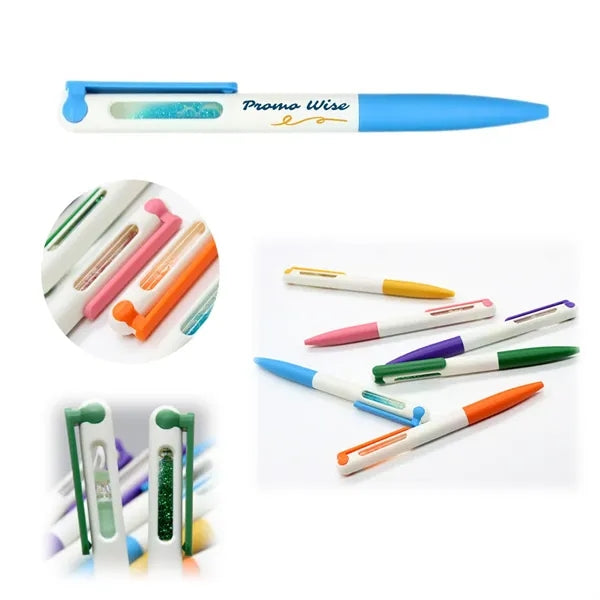 ABS Simple Creative Time Hourglass Ballpoint Fun Pen