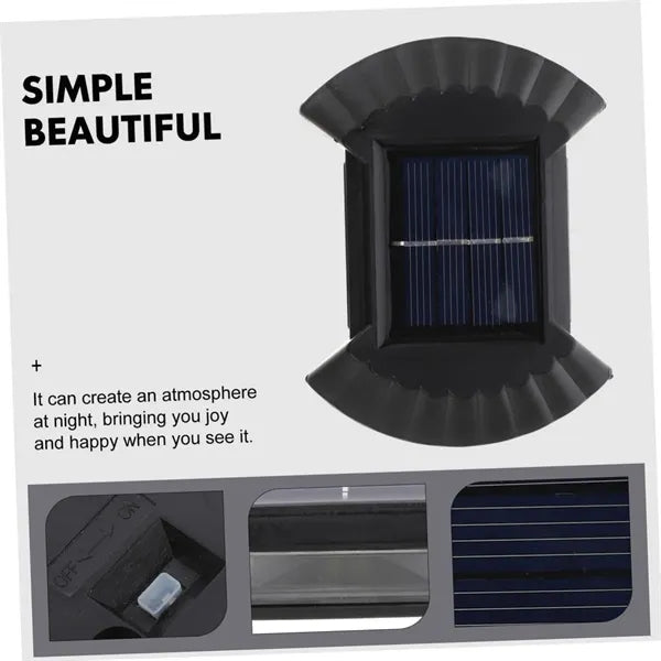 ABS Solar Energy Environmental Atmosphere Wall Light Outdoor