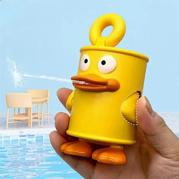 Cartoon Mini Safety Outdoor Spray Can Duck Doll Water Gun