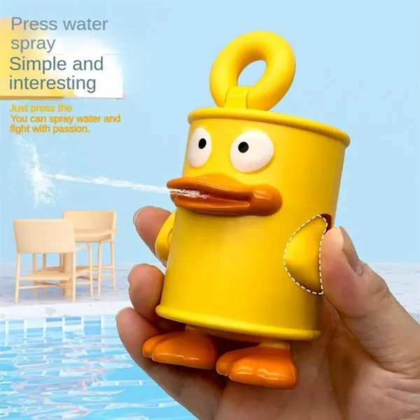 Cartoon Mini Safety Outdoor Spray Can Duck Doll Water Gun