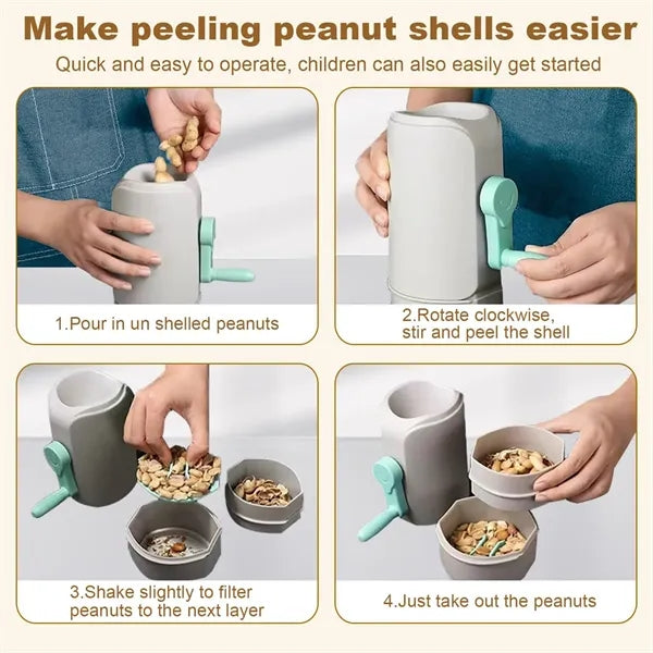 Quick Sheller PP Hand-cranked Safe Peanut Shelling Machine