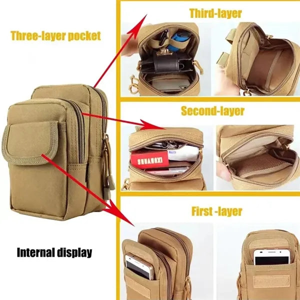 Outdoor Multifunctional Oxford Cloth Tactical Waist Bag