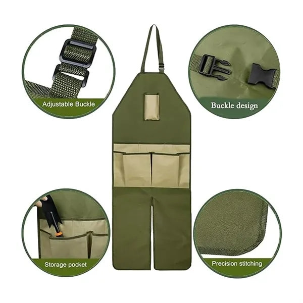 Gardening Multi-Pocket Oxford Cloth Extended Garden Apron