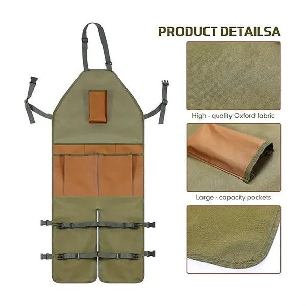 Gardening Multi-Pocket Oxford Cloth Extended Garden Apron