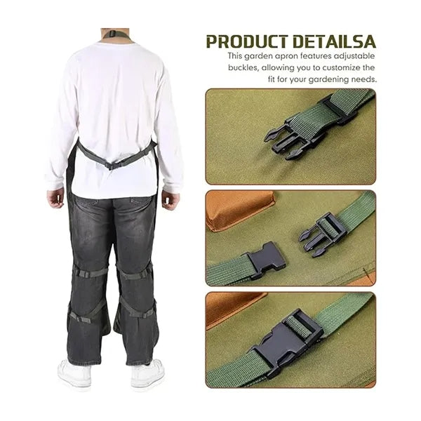 Gardening Multi-Pocket Oxford Cloth Extended Garden Apron