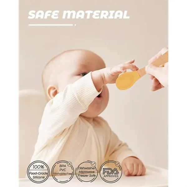 Silicone Safe Baby Tableware Spoon