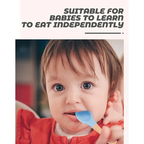 Silicone Safe Baby Tableware Spoon