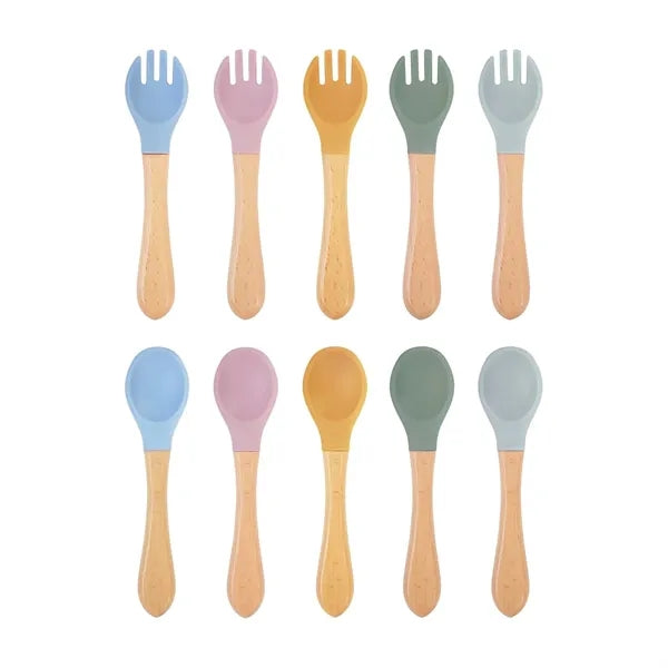 Silicone Safe Baby Tableware Spoon