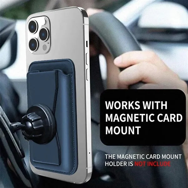 Magnetic Foldable Multifunctional Leather Card Holder
