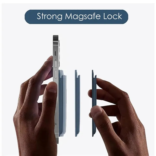 Magnetic Foldable Multifunctional Leather Card Holder