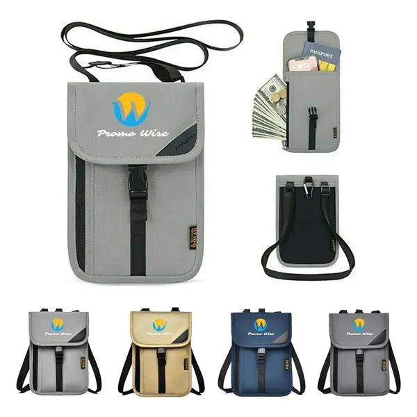 Small Crossbody Travel RFID Passport ID Purse Sling Bag