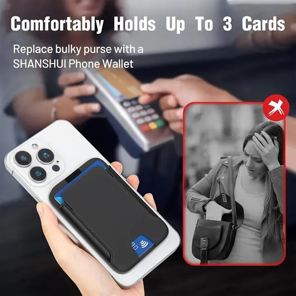 Durable Magnetic Mobile Phone Anti-Fall Card Holder