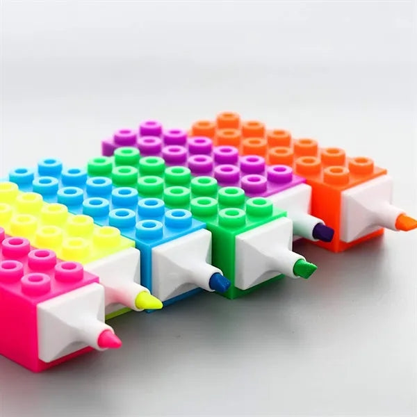 Creative Building Block Fluorescent Pen Watercolor Marker