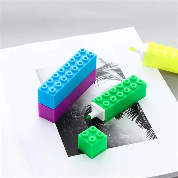 Creative Building Block Fluorescent Pen Watercolor Marker