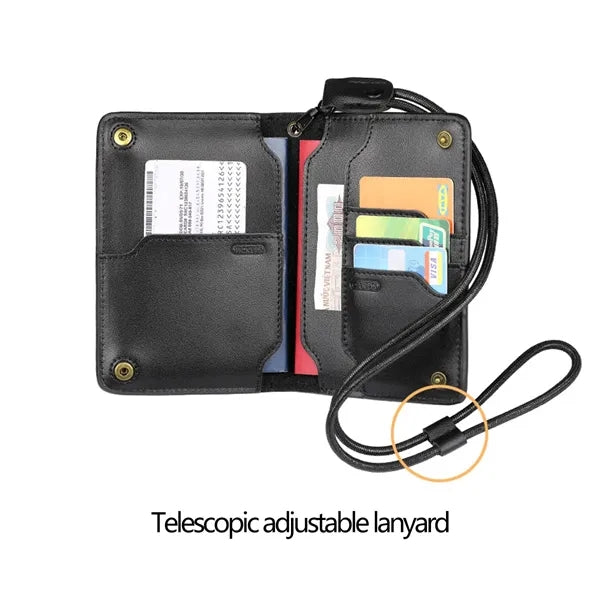Multifunctional Leather Passport Holder Wallet Case