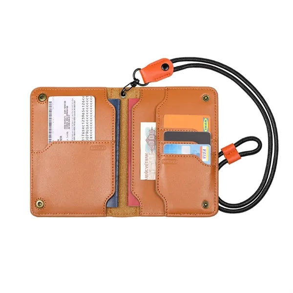 Multifunctional Leather Passport Holder Wallet Case