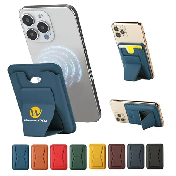 Magnetic Foldable Multifunctional Leather Card Holder