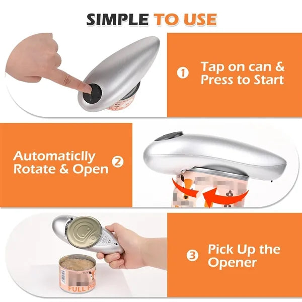 Electric Oval Durable Safety Automatic Can Opener