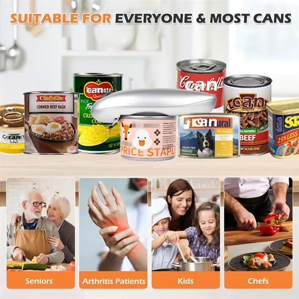 Electric Oval Durable Safety Automatic Can Opener