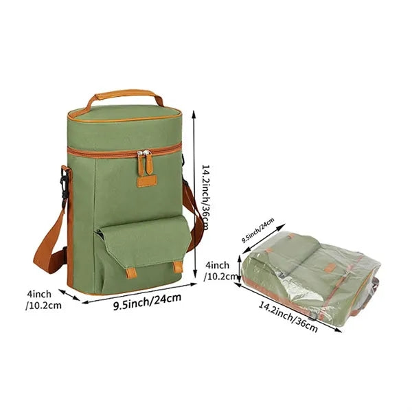 Durable Waterproof Refrigerated Insulated Portable Wine Bag