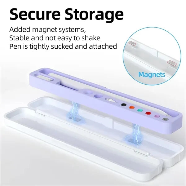 Shock-Absorbing Capacitive Anti-Drop Stylus Pen Case