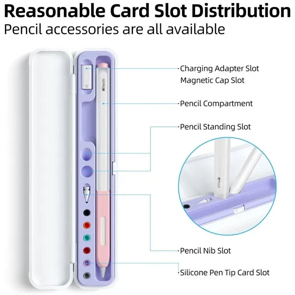 Shock-Absorbing Capacitive Anti-Drop Stylus Pen Case