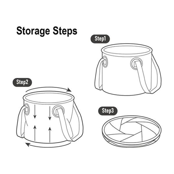 10L Multifunctional Handheld Outdoor Large Capacity Bucket