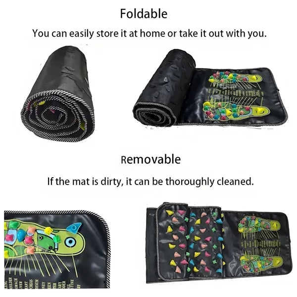Colorful Convenient Cobblestone Foot Massage Mat