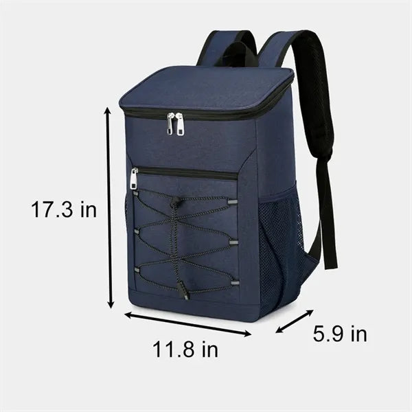Zipper Reflective strips 2 Shoulder Insulation Lunch Bag