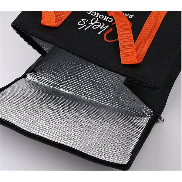 Logo Nylon 6-Pack Insulated Zippered Cooler Bag