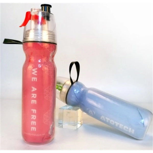 Stay cool and spray Sport Bottle