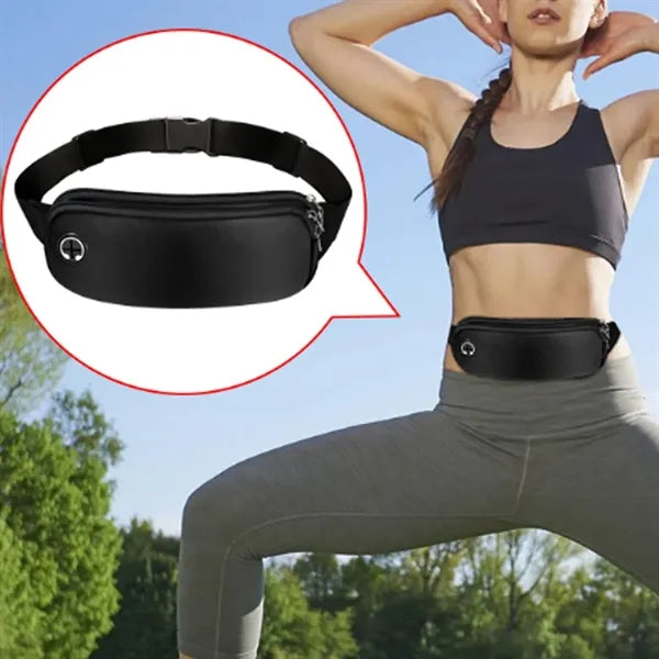 Sports Waist Bag W/ Earphone Charging Cable