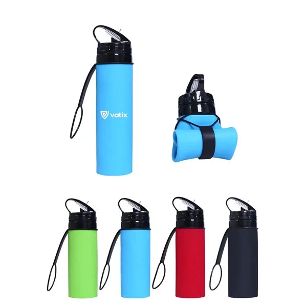 20 Oz Collapsible Silicone Water Bottle