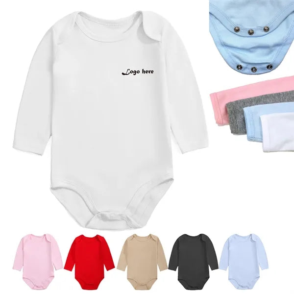 Newborn Baby Romper Cotton Solid