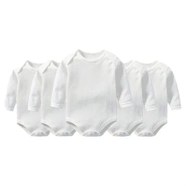 Newborn Baby Romper Cotton Solid