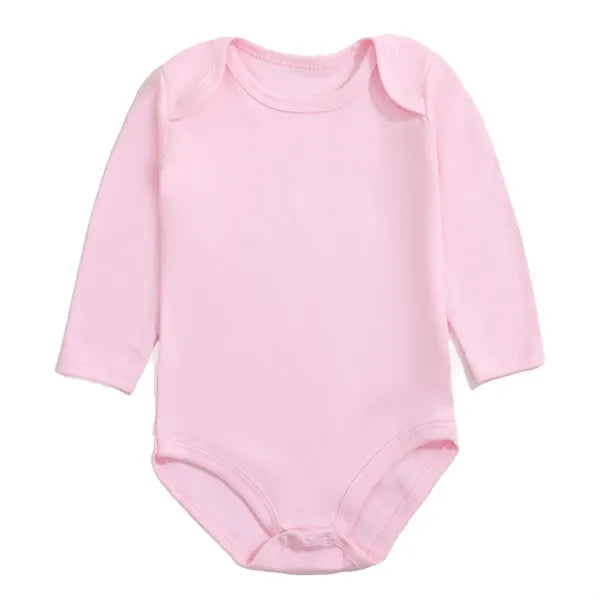 Newborn Baby Romper Cotton Solid