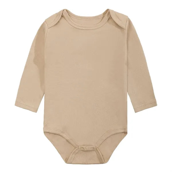Newborn Baby Romper Cotton Solid