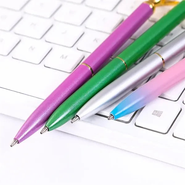 Large Diamond Metal Ballpoint Pen