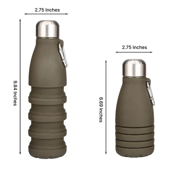 18oz Collapsible Silicone Outdoor Cola Bottle